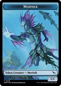Merfolk Token (3) [Murders at Karlov Manor]