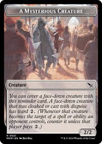 A Mysterious Creature Token (21) [Murders at Karlov Manor]
