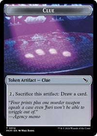 Clue (0014) // A 0041 Double-Sided Token (14 // 41) [Murders at Karlov Manor]
