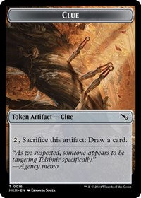 Clue (0016) // A 0043 Double-Sided Token (16 // 43) [Murders at Karlov Manor]