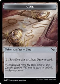 Clue (0018) // A 0045 Double-Sided Token (18 // 45) [Murders at Karlov Manor]