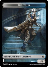 Detective // Merfolk Double-Sided Token (10 // 3) [Murders at Karlov Manor]