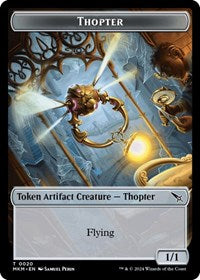 Thopter (0020) // Spider Double-Sided Token (20 // 11) [Murders at Karlov Manor]