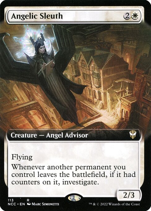 Angelic Sleuth (113) [New Capenna Commander] [Extended Art]
