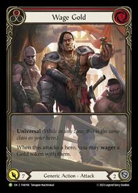 Wage Gold (Red) - FAB196 (FAB196) [Flesh and Blood Promo Cards]
