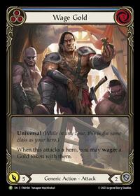 Wage Gold (Blue) - FAB198 (FAB198) [Flesh and Blood Promo Cards]