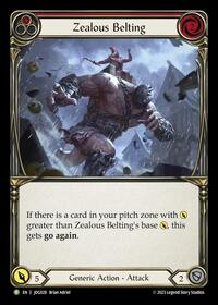 Zealous Belting (Red) - JDG028 (JDG028) [Flesh and Blood Promo Cards]