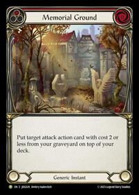 Memorial Ground (Red) - JDG029 (JDG029) [Flesh and Blood Promo Cards]