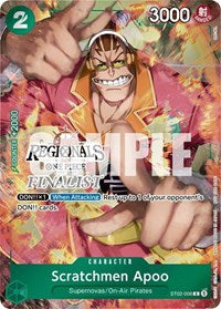 Scratchmen Apoo (Online Regional 2024) [Finalist] (ST02-008) [One Piece Promotion Cards]