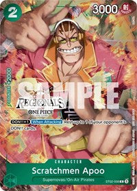 Scratchmen Apoo (Offline Regional 2024) [Participant] (ST02-008) [One Piece Promotion Cards]