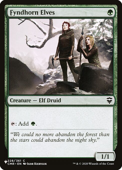 Fyndhorn Elves (CMR-228) [The List]