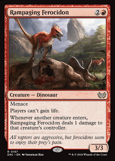 Rampaging Ferocidon (167) [Duskmourn: House of Horror Commander]