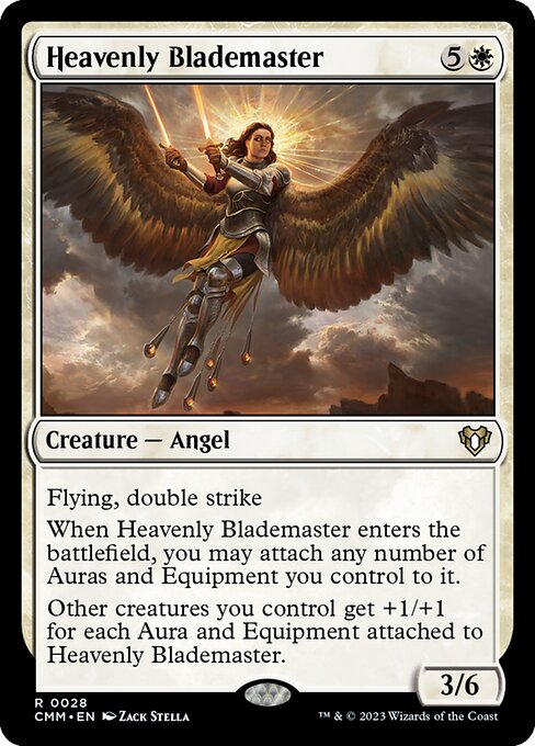Heavenly Blademaster (28) [Commander Masters]