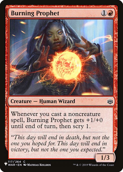 Burning Prophet (WAR-117) [The List]