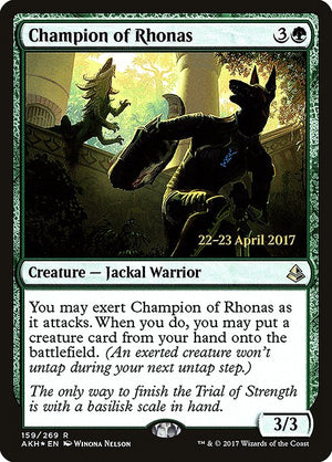 Champion of Rhonas (159s) [Amonkhet Promos]