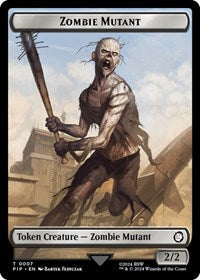 Zombie Mutant // Copy Double-Sided Token (7 // 1) [Fallout]