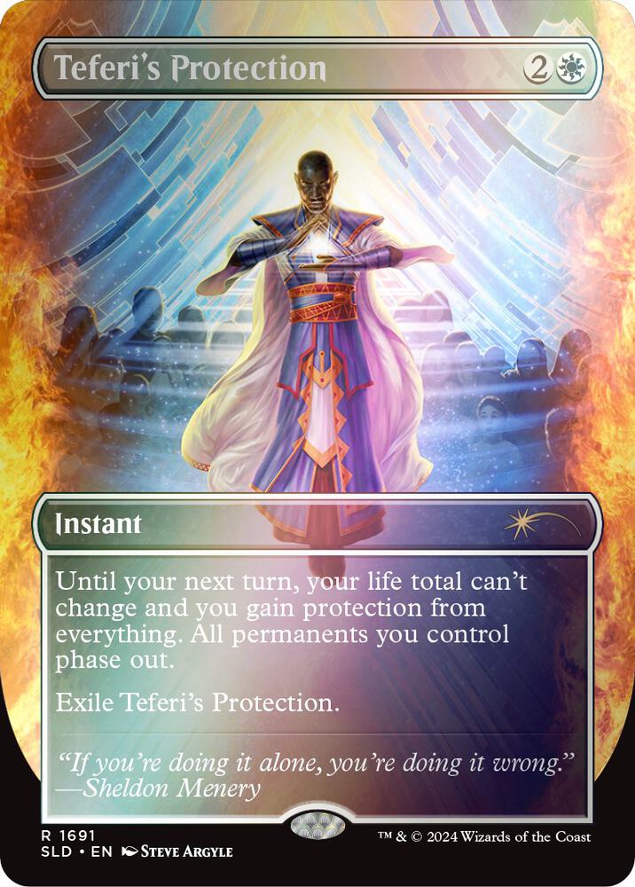 Teferi's Protection (1691) (Rainbow Foil) [Secret Lair Drop]