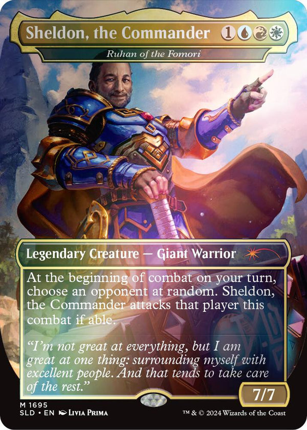 Sheldon, the Commander - Ruhan of the Fomori (Rainbow Foil) (1695) [Secret Lair Drop]