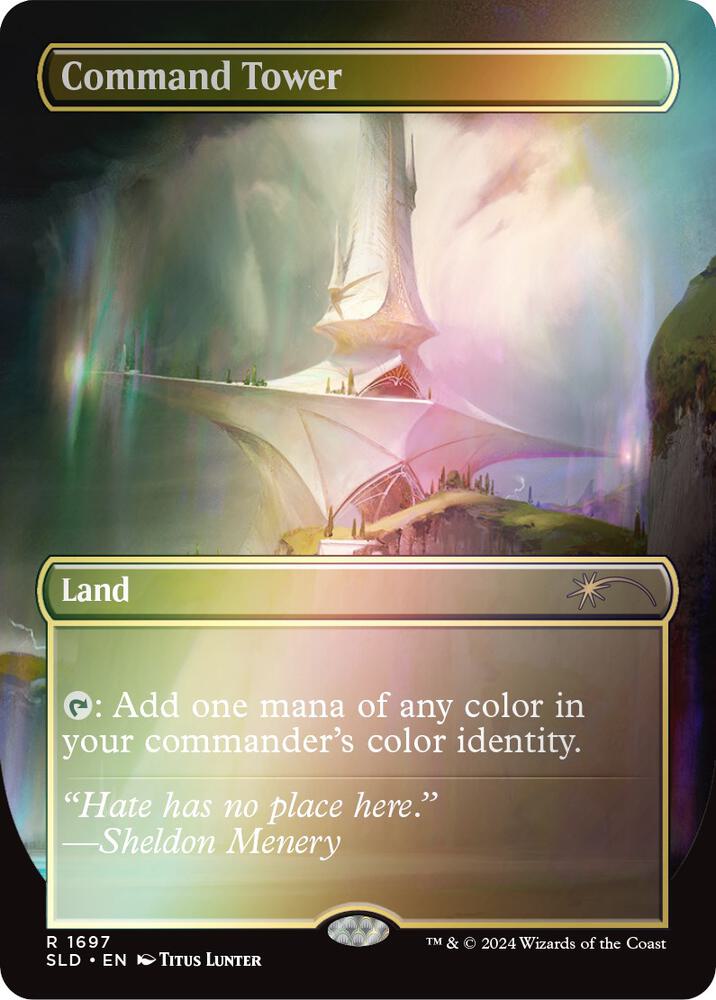 Command Tower (1697) (Rainbow Foil) [Secret Lair Drop]