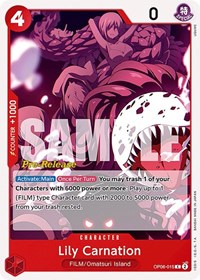 Lily Carnation (OP06-015) [Wings of the Captain Pre-Release Cards]