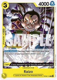 Raizo (OP06-112) [Wings of the Captain Pre-Release Cards]