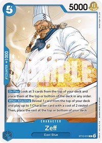 Zeff (ST12-013) [Starter Deck 12: Zoro and Sanji]