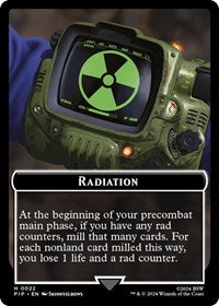 Radiation // Human Soldier Double-Sided Token (22 // 3) [Fallout]