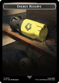 Energy Reserve // Robot Double-Sided Token (21 // 16) [Fallout]