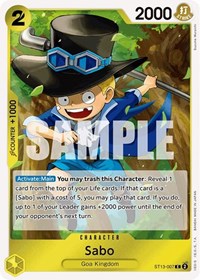 Sabo (007) (ST13-007) [Ultra Deck: The Three Brothers]