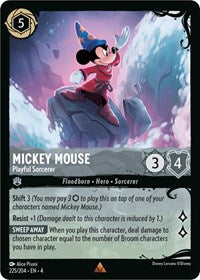 Mickey Mouse - Playful Sorcerer (225/204) (225/204) [Illumineers Quest Deep Trouble]