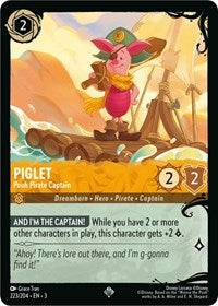 Piglet - Pooh Pirate Captain (223/204) (223/204) [Illumineers Quest Deep Trouble]