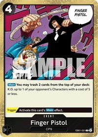 Finger Pistol (EB01-051) [Extra Booster: Memorial Collection]