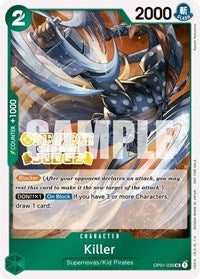 Killer (Judge Pack Vol. 3) (OP01-039) [One Piece Promotion Cards]