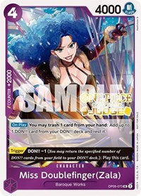 Miss Doublefinger(Zala) (Judge Pack Vol. 3) (OP05-073) [One Piece Promotion Cards]