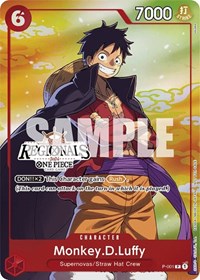 Monkey.D.Luffy (001) (Online Regional 2024 Vol. 2) [Participant] (P-001) [One Piece Promotion Cards]