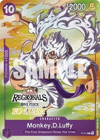 Monkey.D.Luffy (041) (Online Regional 2024 Vol. 2) [Finalist] (P-041) [One Piece Promotion Cards]