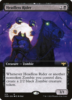 Headless Rider (372) [Innistrad: Crimson Vow] [Extended Art]