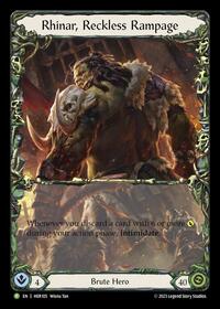 Rhinar, Reckless Rampage - HER105 (HER105) [Flesh and Blood Promo Cards]