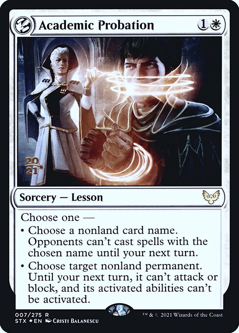 Academic Probation (7s) [Strixhaven: School of Mages Promos]