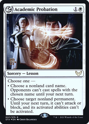 Academic Probation (7s) [Strixhaven: School of Mages Promos]