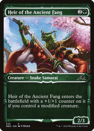 Heir of the Ancient Fang (325) [Kamigawa: Neon Dynasty] [Showcase]