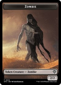 Zombie // Ox Double-Sided Token (10 // 3) [Outlaws of Thunder Junction Commander]
