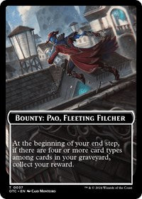 Bounty: Paq, Fleeting Filcher // Bounty Rules Double-Sided Token (37) [Outlaws of Thunder Junction Commander]