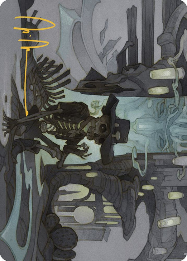 Tinybones Joins Up Art Card (Gold-Stamped Signature) (9) [Outlaws of Thunder Junction Art Series]