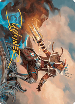 Annie Flash, the Veteran Art Card (Gold-Stamped Signature) (17) [Outlaws of Thunder Junction Art Series]