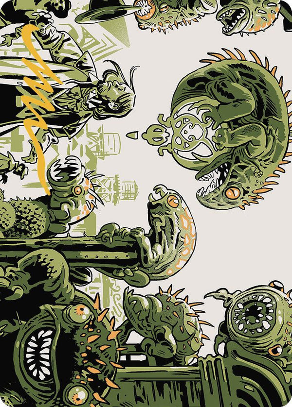 Pest Infestation Art Card (Gold-Stamped Signature) (42) [Outlaws of Thunder Junction Art Series]