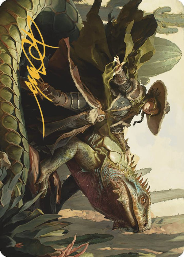 Outcaster Trailblazer Art Card (Gold-Stamped Signature) (14) [Outlaws of Thunder Junction Art Series]