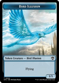 Bird Illusion // Elemental (0014) Double-Sided Token (4 // 14) [Outlaws of Thunder Junction Commander]