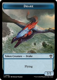 Drake // Soldier (0026) Double-Sided Token (5 // 26) [Outlaws of Thunder Junction Commander]