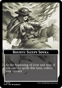 Bounty: Sleepy Sovka // Bounty Rules Double-Sided Token (39) [Outlaws of Thunder Junction Commander]